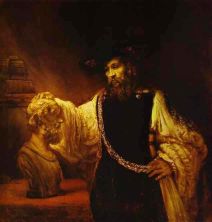Haga click para ver la imagen ampliada aristotle before the bust of homer.jpg